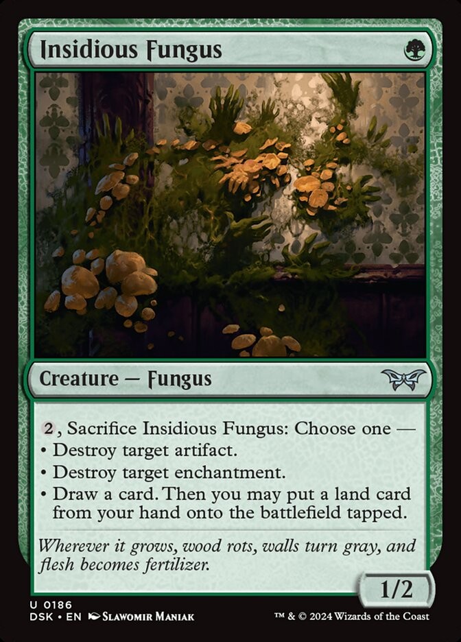 Insidious Fungus (186) Duskmourn: House of Horror DSK MTG Magic