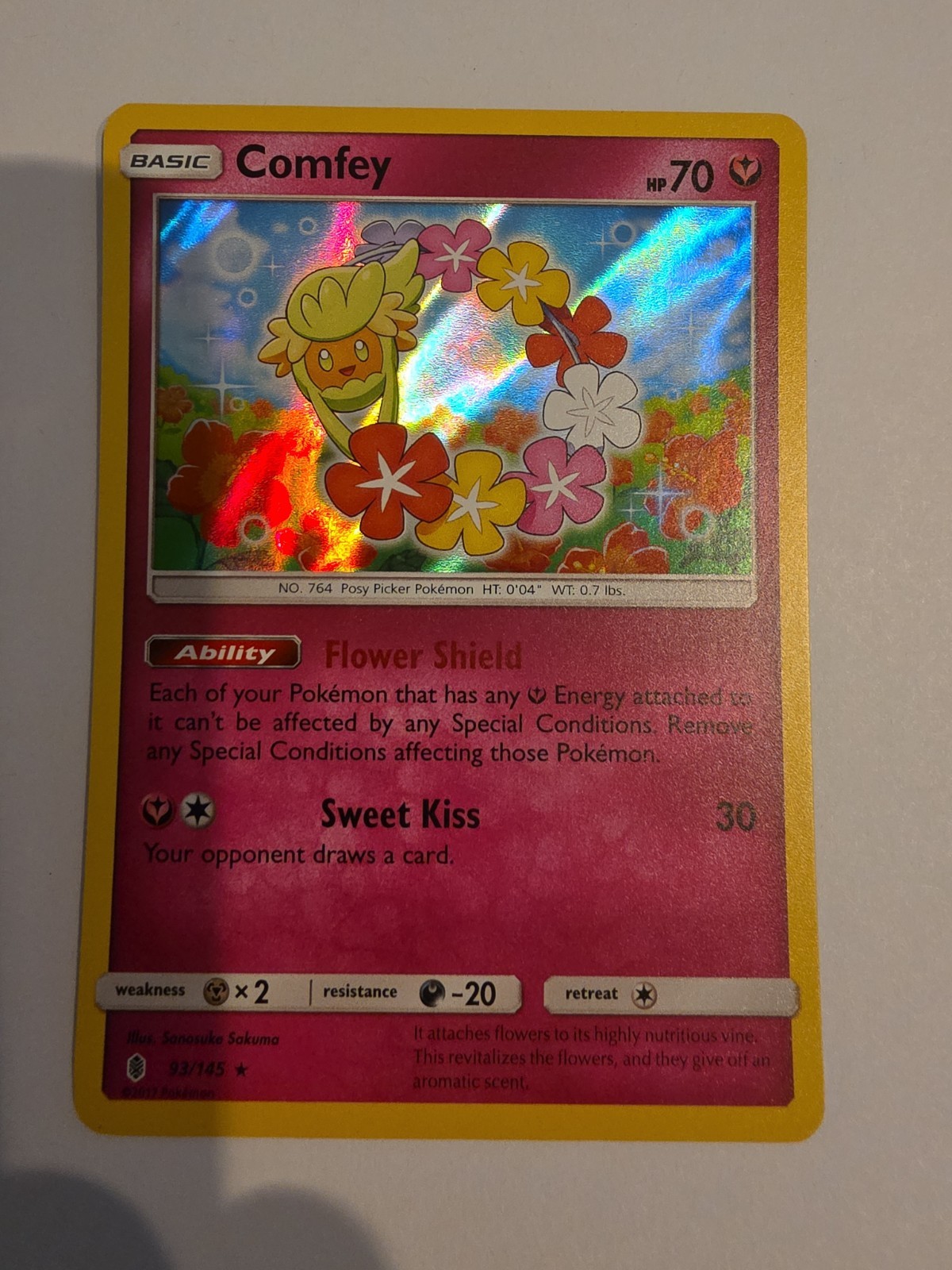 Comfey 93/145 Holo Rare SM – Guardians Rising