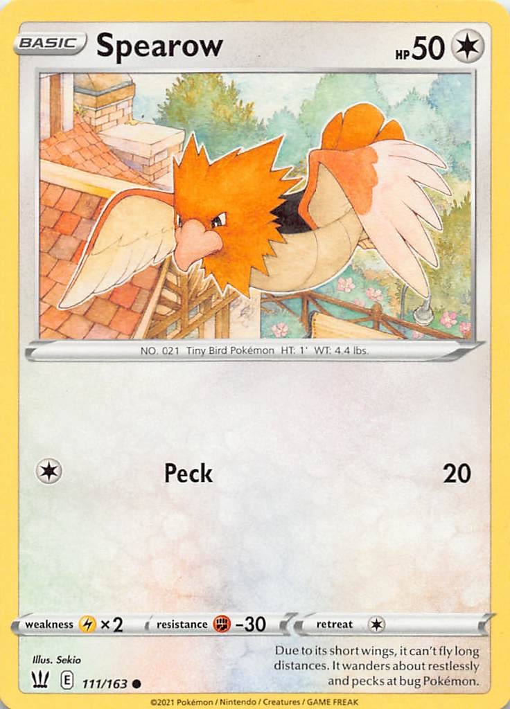 Spearow 111/163 Common Non Holo Pokemon TCG