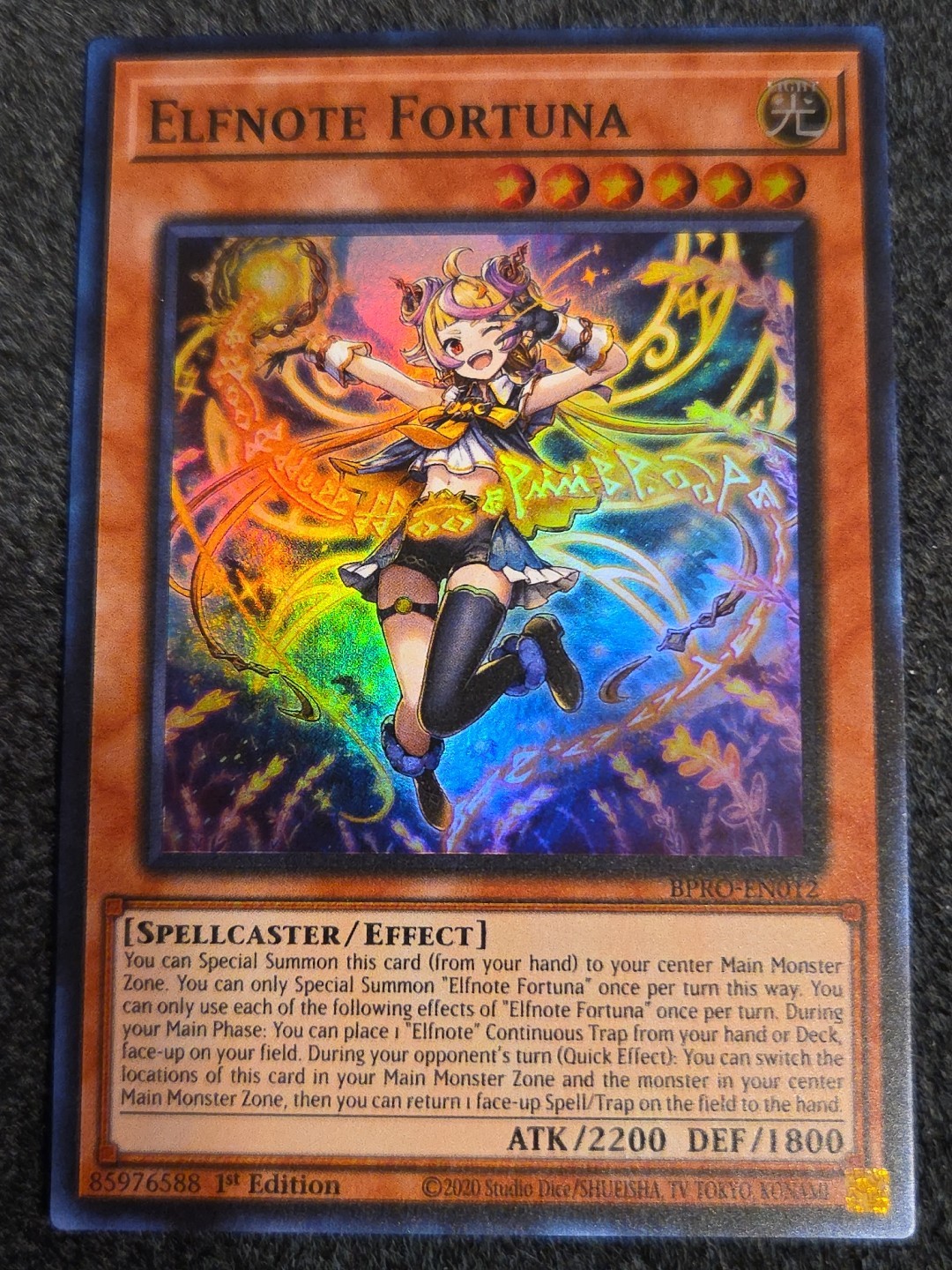 Elfnote Fortuna BPRO-EN012 – Super Rare – 1st Ed – In Hand