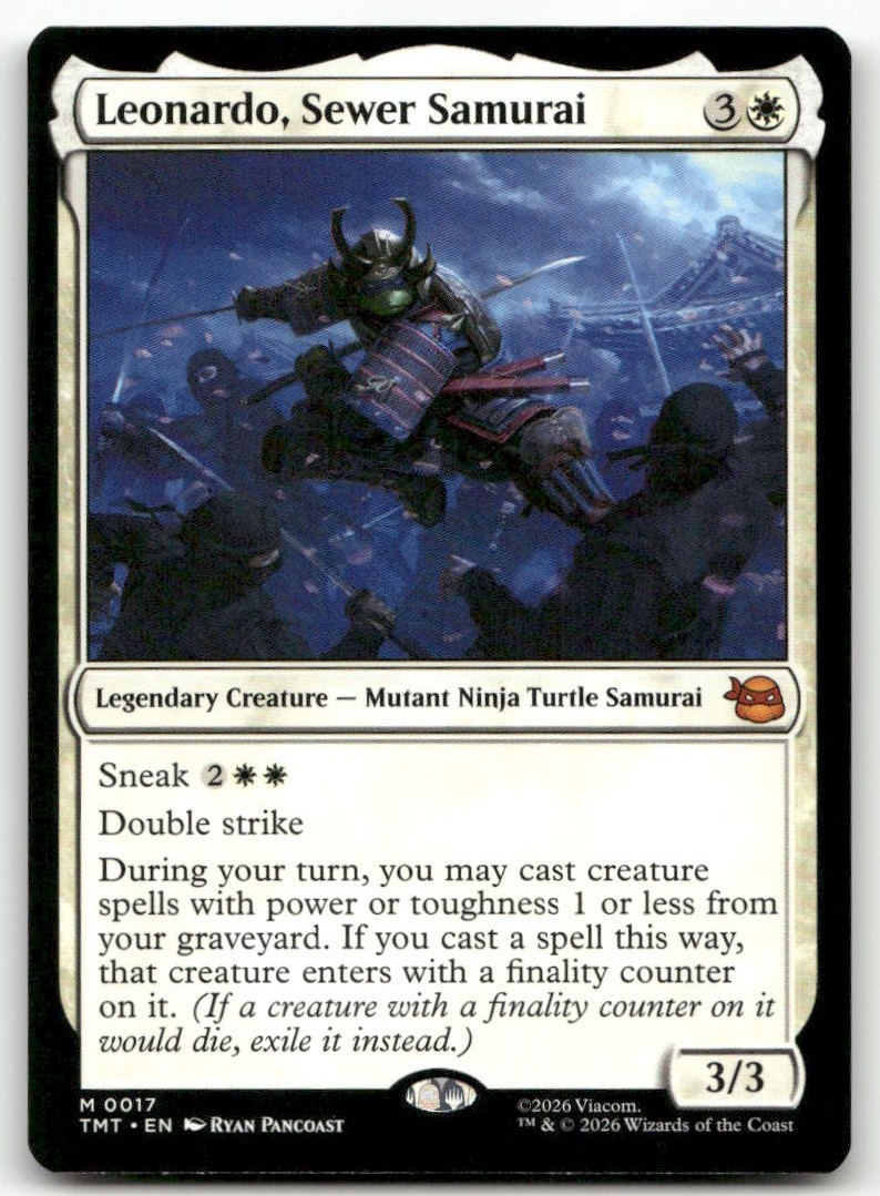 Leonardo, Sewer Samurai Teenage Mutant Ninja Turtles MTG NM