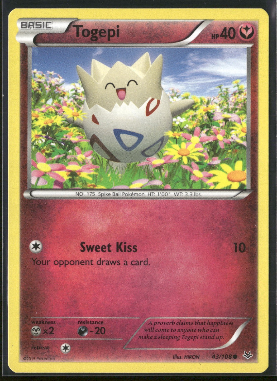 Togepi Common XY – Roaring Skies 43/108 NM