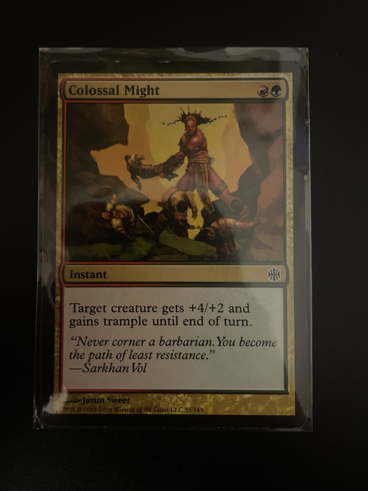MTG Colossal Might, Instant, Multicoloured, Alara Reborn, Common, Near Mint
