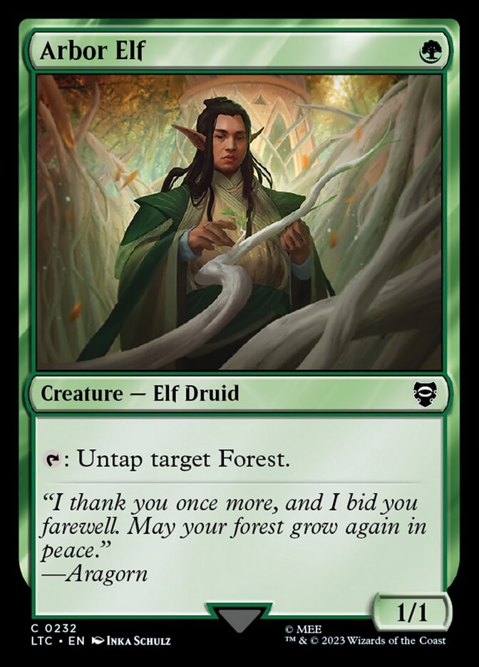 Arbor Elf 232 NM Tales of Middle-earth Commander EC MTG