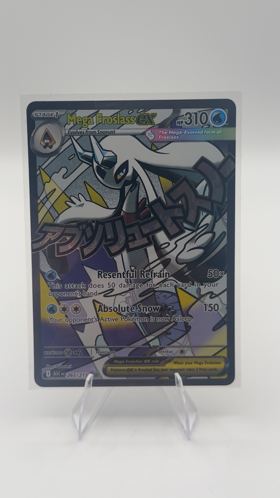 Mega Froslass ex 265/217 Mega Attack Rare Ascended Heroes Pokemon Holo