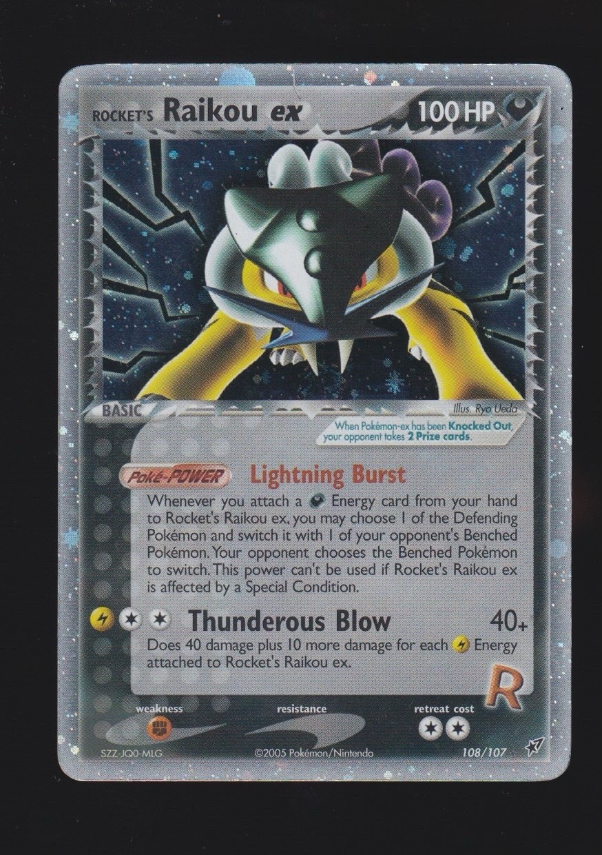 Rocket’s Raikou ex 108/107 Deoxys Holo | LP