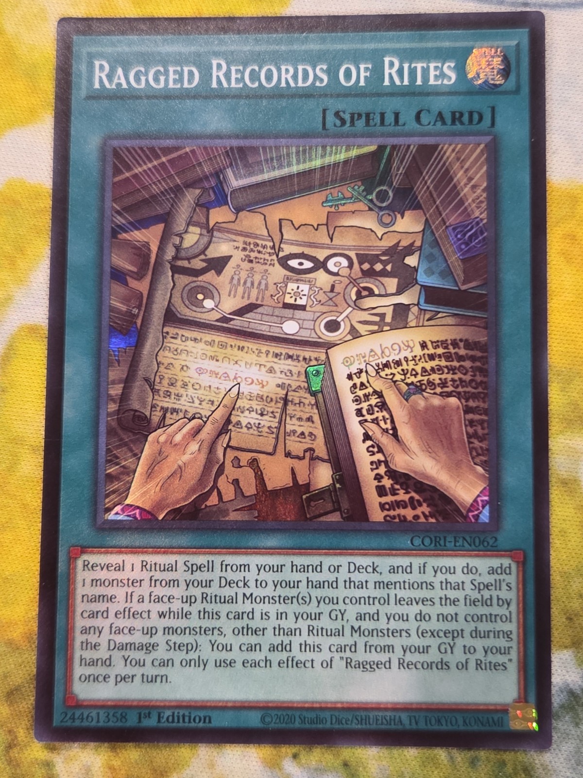 Ragged Records of Rites Super Rare Chaos Origins CORI-EN062 NM In Hand