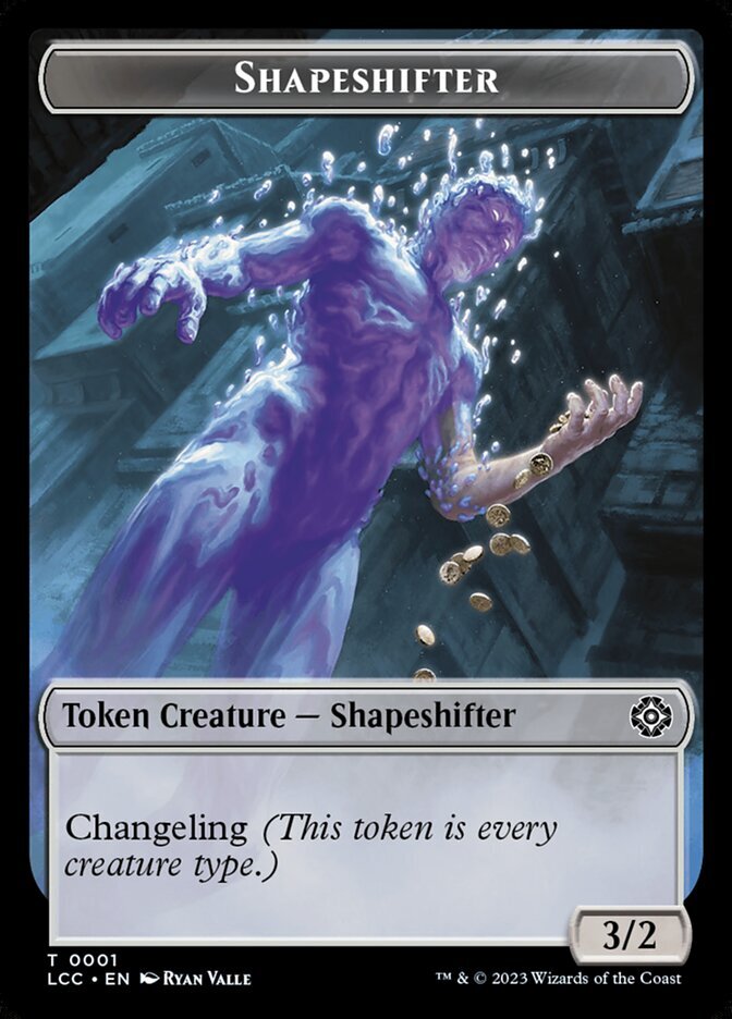 Shapeshifter (3/2) MTG Commander Lost Caverns Ixalan Token NM x4 – Magic Card