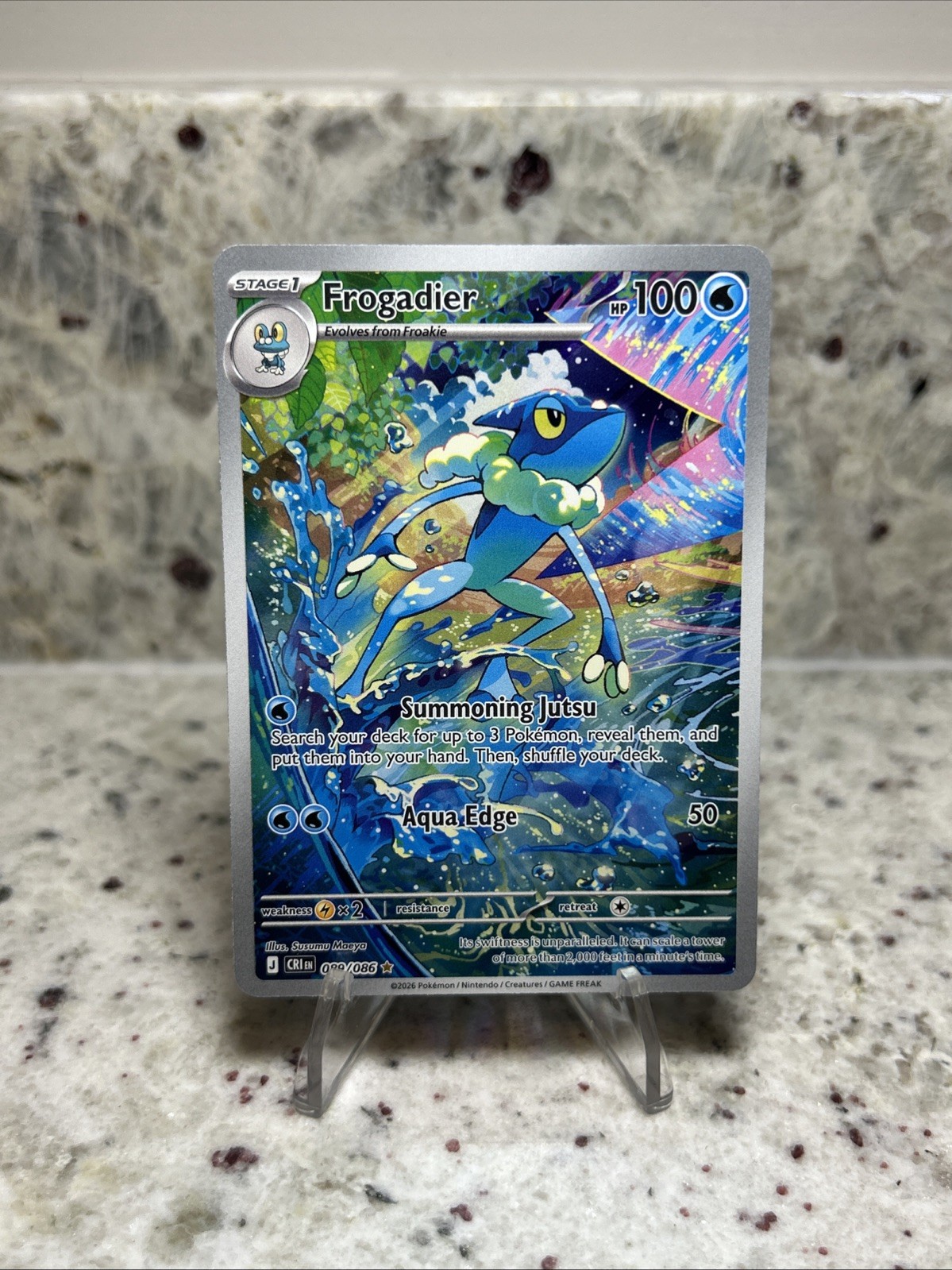 Frogadier 089/086 Me04: Chaos Rising Holo