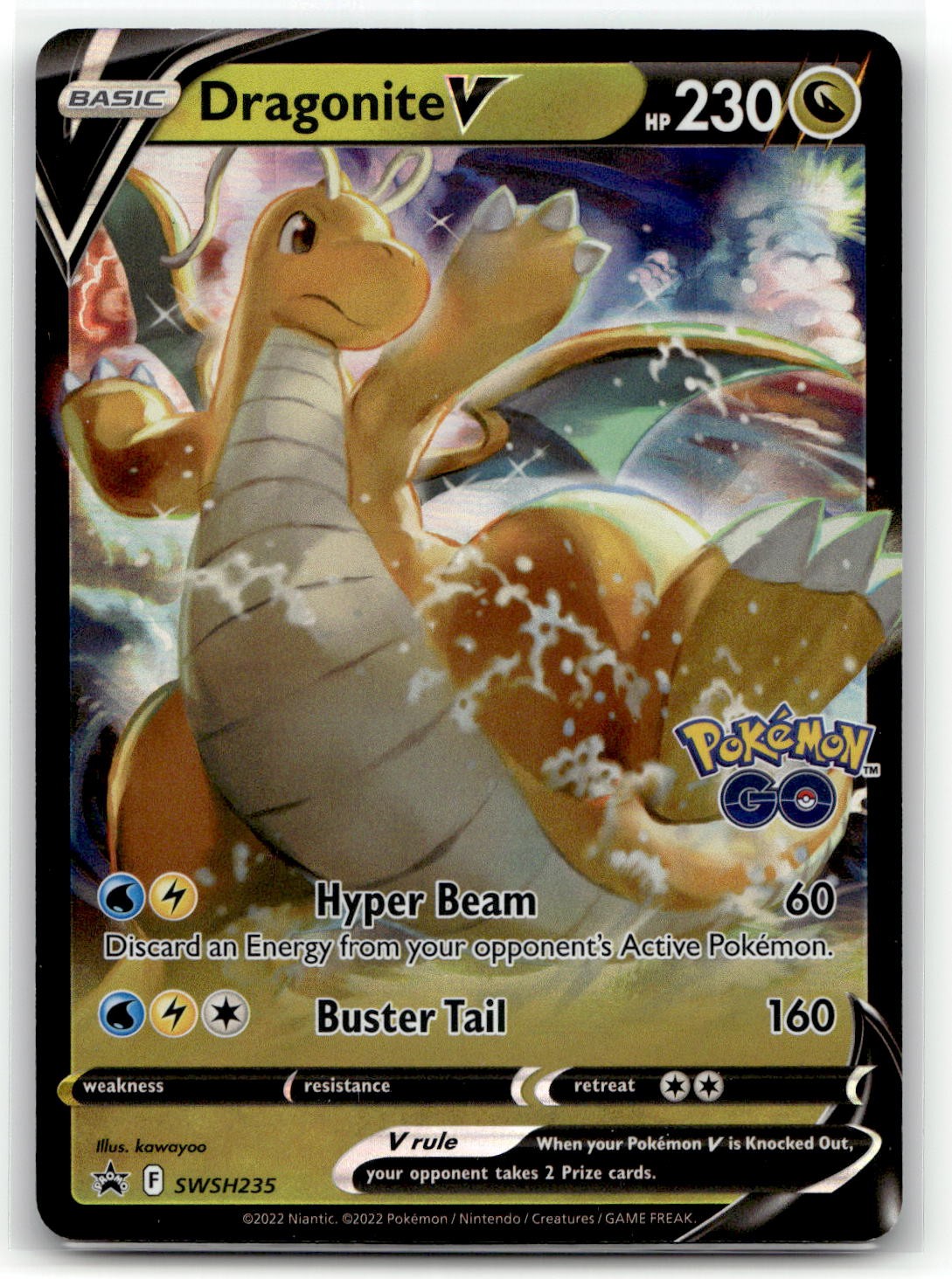 Dragonite V SWSH235 Promo Sword & Shield Promo Pokemon Holo NM/M