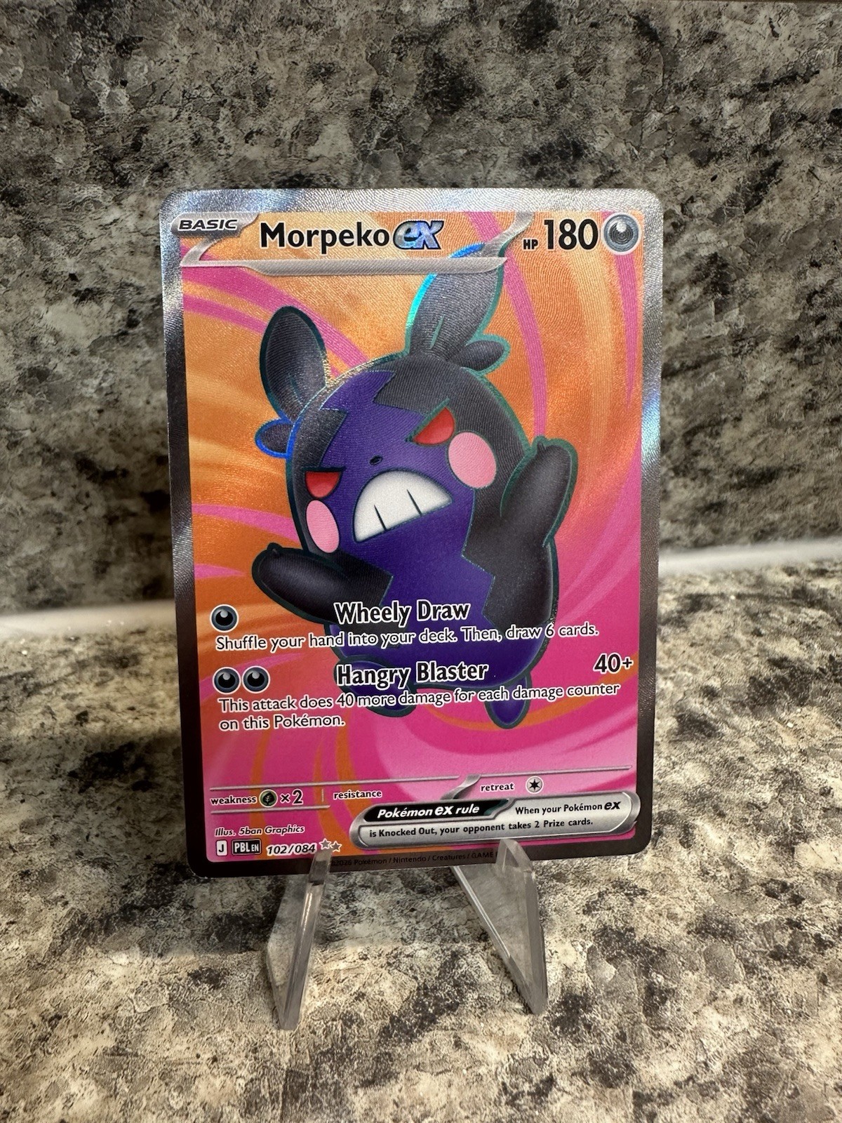 Morpeko ex 102/084 PITCH BLACK UNRELEASED Ultra Rare English 2026 – Pokemon TCG