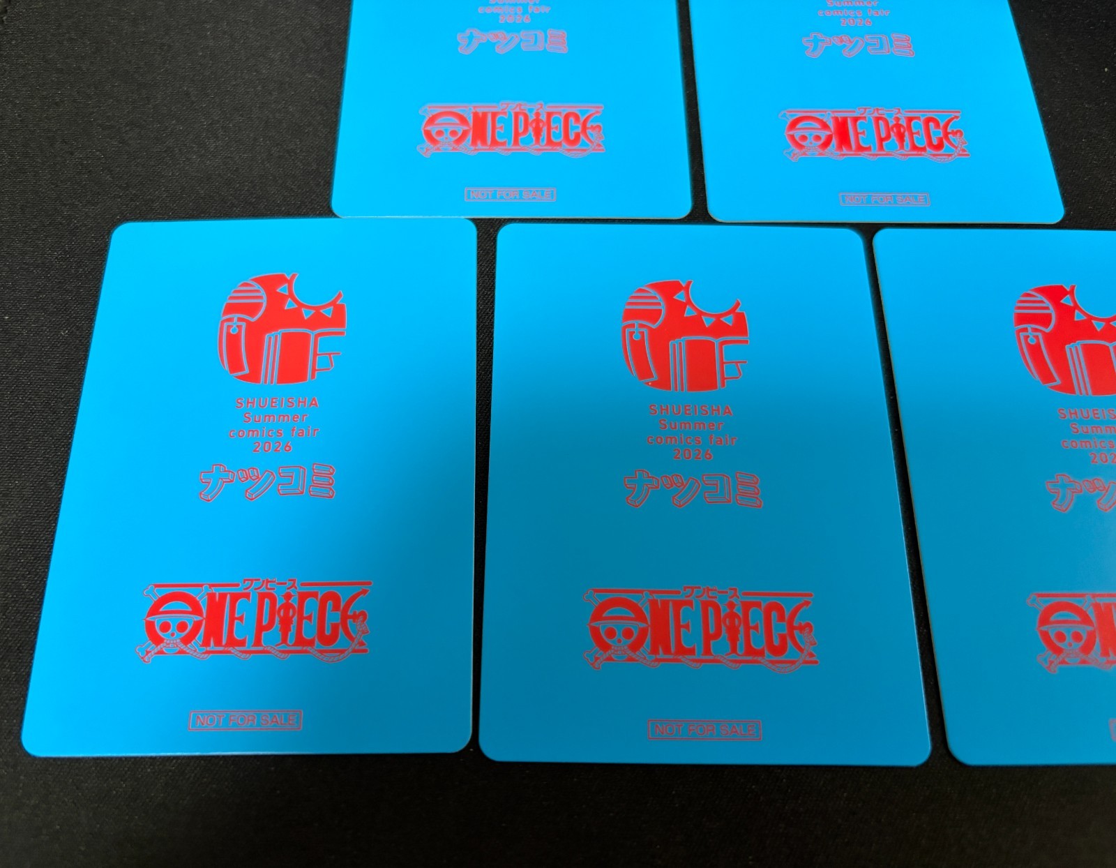 ONE PIECE Natsukomi 2026 Luffy Foil Promo Card Set of 5 (1 Card Scratched)
