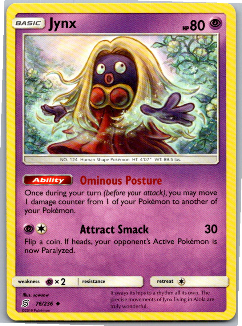 Jynx Uncommon SM – Unified Minds 76/236 NM