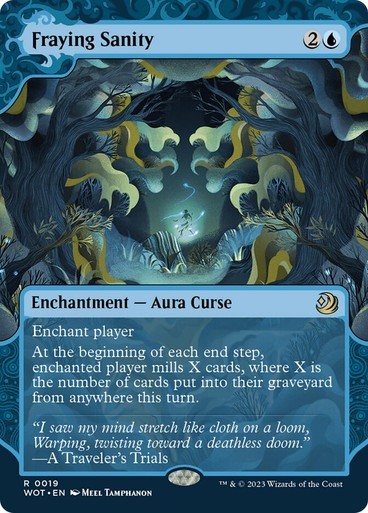 Fraying Sanity NM Rare MTG Wilds of Eldraine: Enchanting Tales Blue Mill Regular