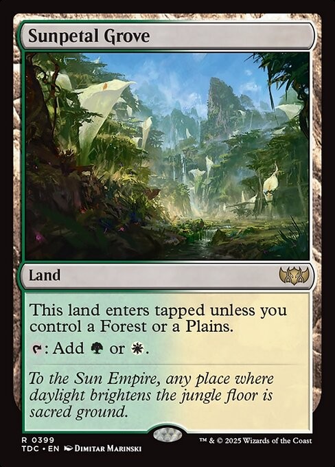 Sunpetal Grove 399 R Normal TDC MTG NM