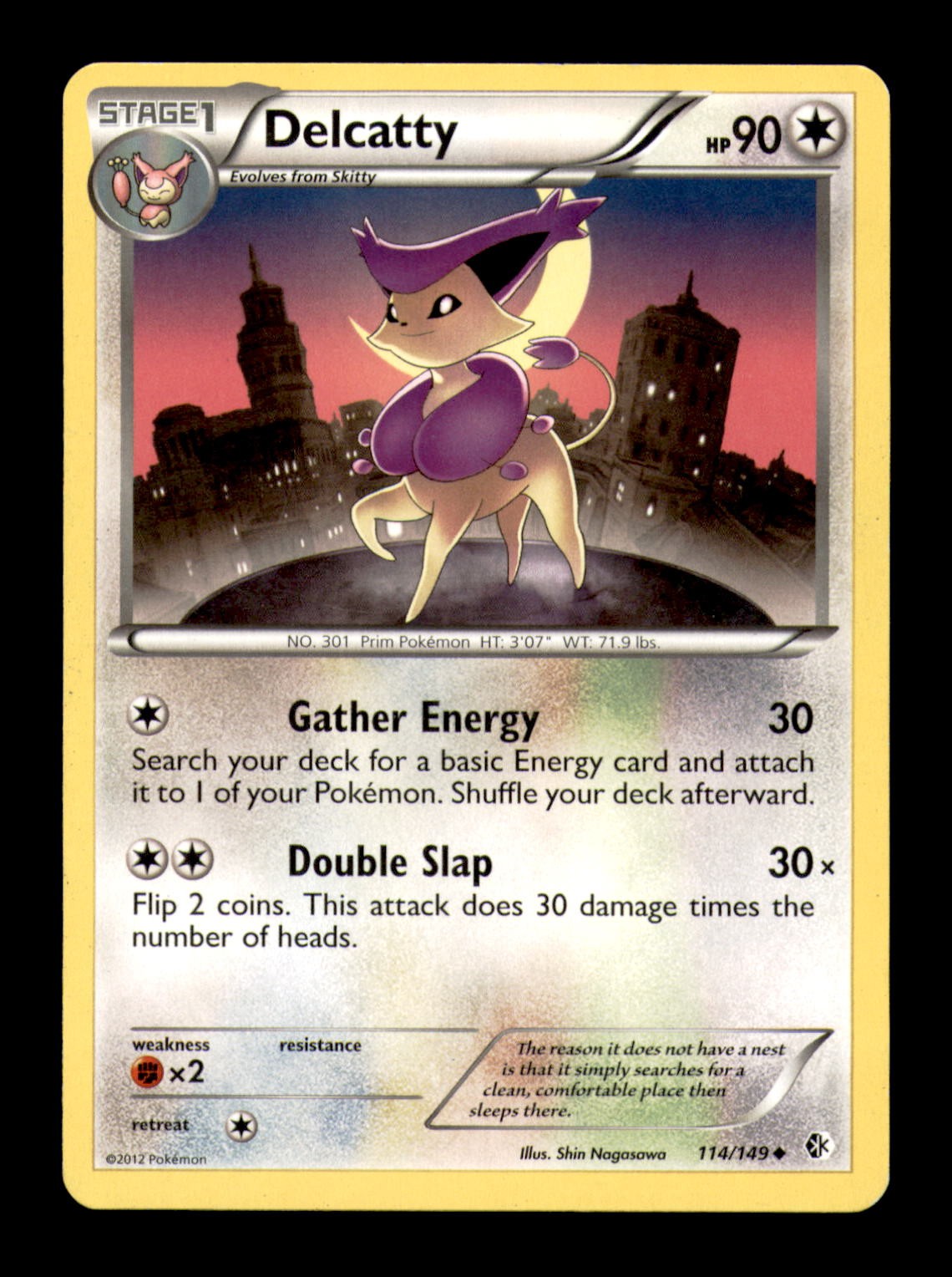 Delcatty 114/149 Uncommon Boundaries Crossed Pokemon Moderately Played