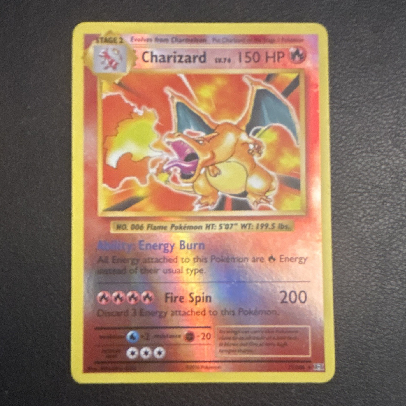 Charizard 11/108 Evolutions Reverse Holo Holo Rare Stage 2 English HP150