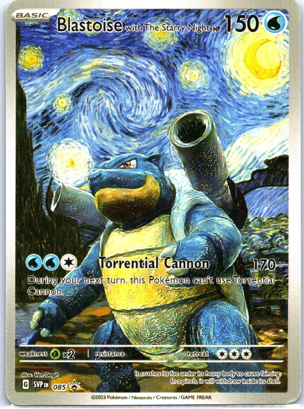 Pikachu Van Gogh with Hat Fan Art Choose Your Card