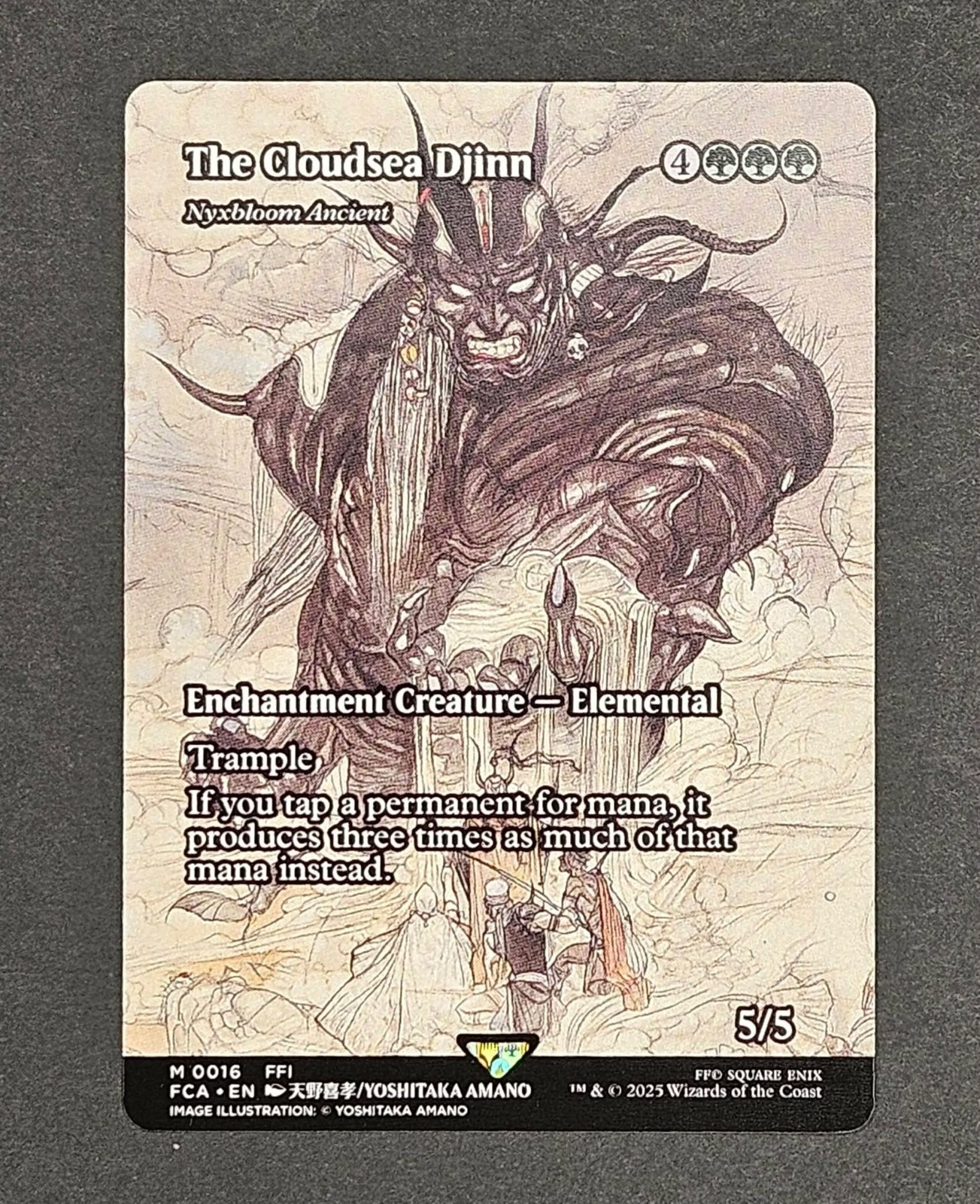 MTG Nyxbloom Ancient The Cloudsea Djinn 0016 Mythic Final Fantasy FFI Amano NM