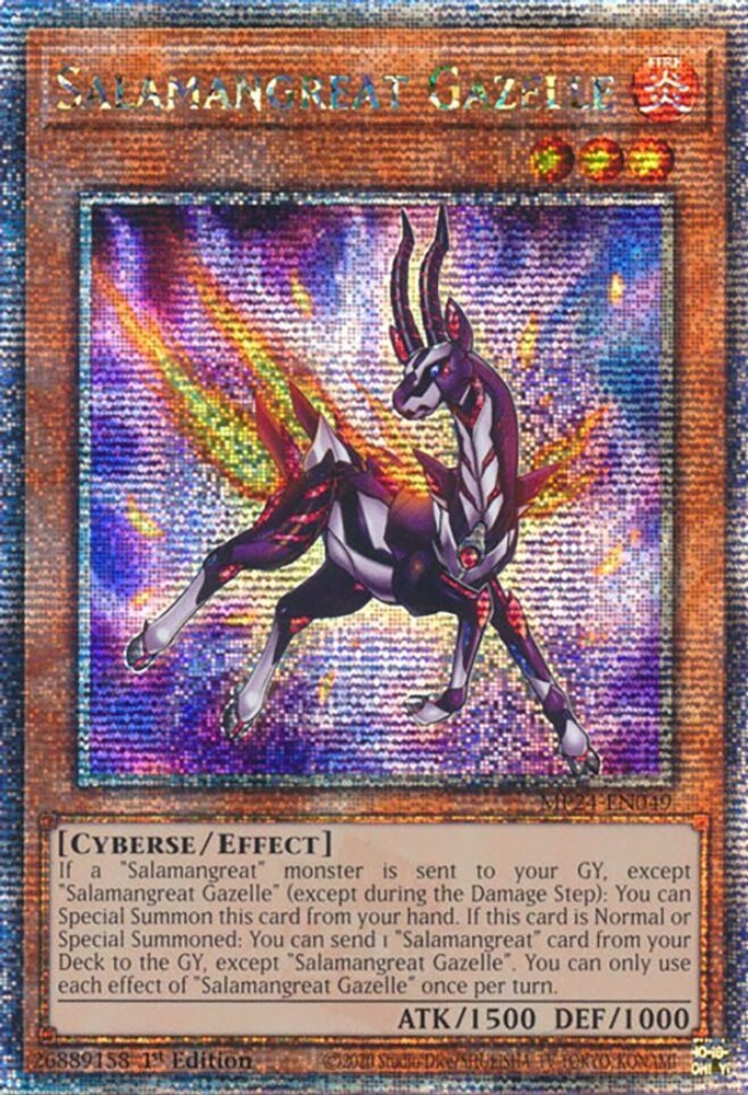 Salamangreat Gazelle (Quarter Century Secret Rare)-Quarter Century Secret Rar…
