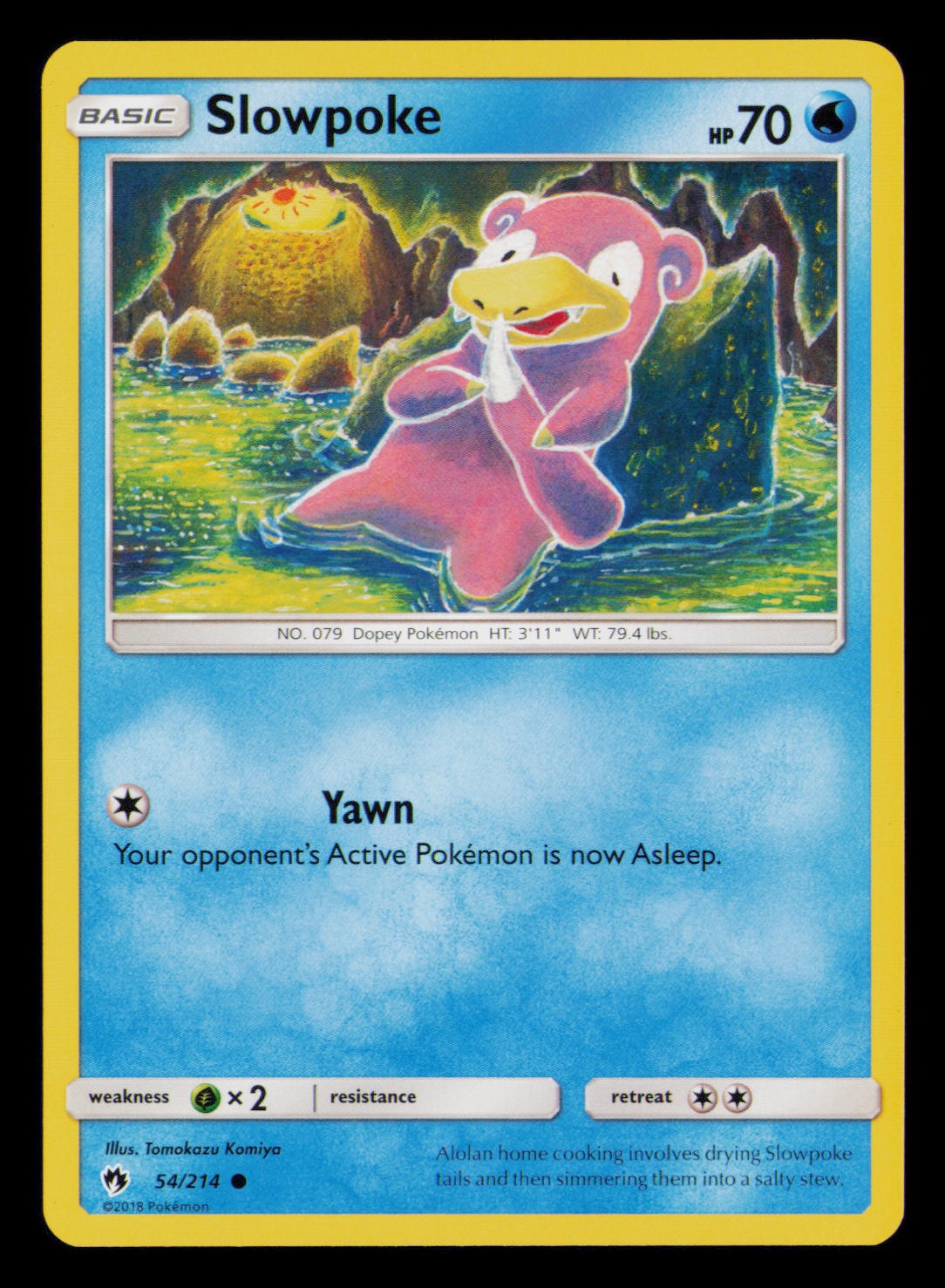 Slowpoke 54/214 Common Lost Thunder Pokemon Near Mint