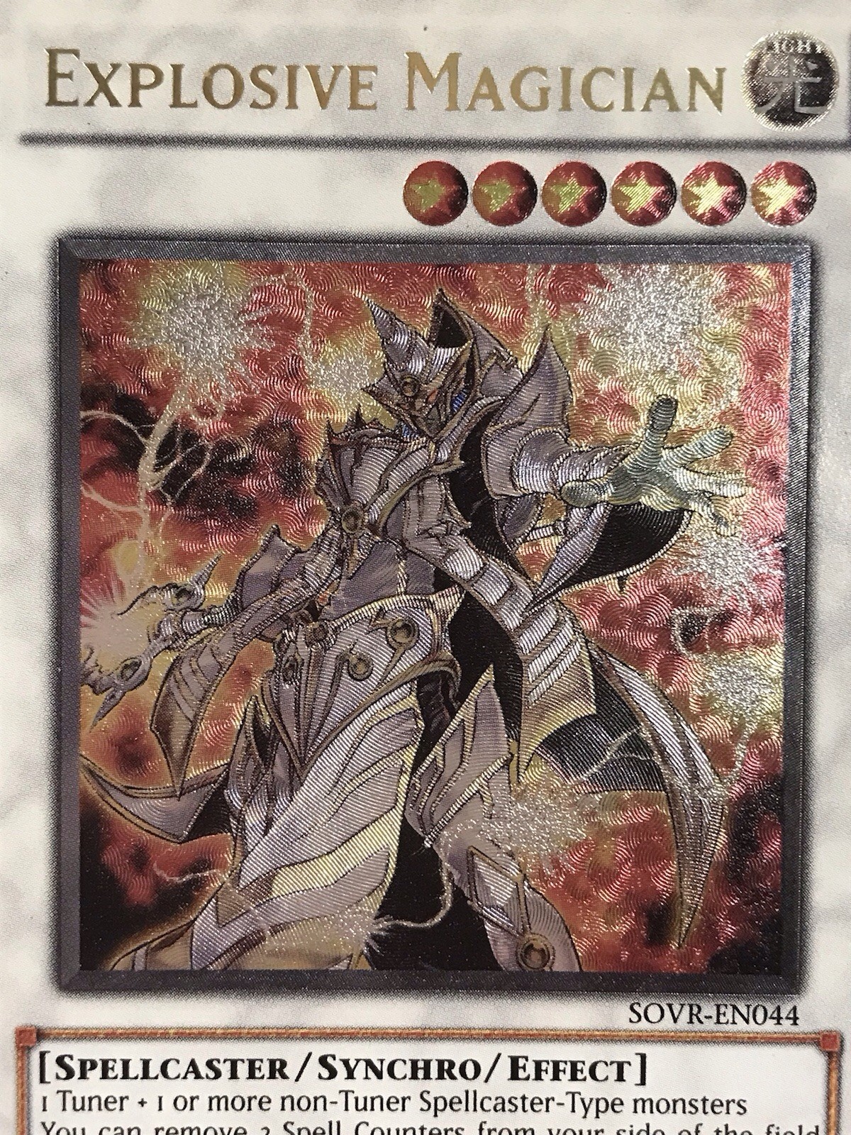 Yu-gi-oh! Explosive Magician SOVR-EN044 Ultimate Rare Unlimited LP Light Play