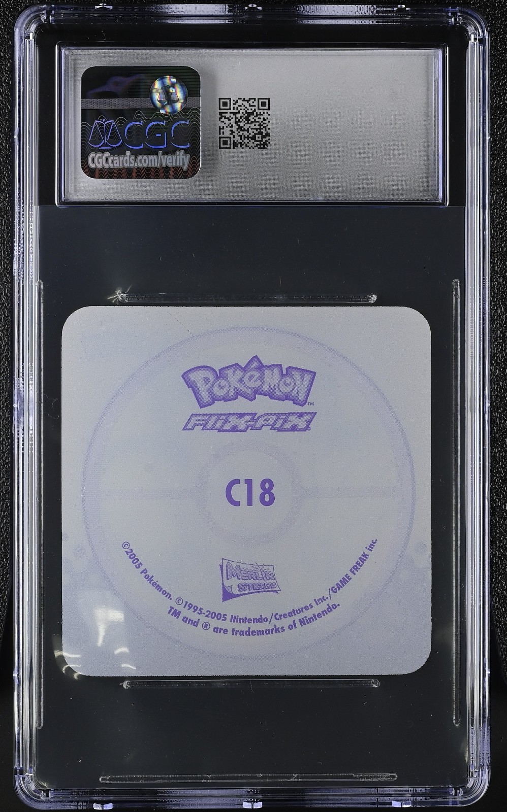 CGC 8.5 Pichu/Pikachu/Raichu (C18) 2005 Pokémon Topps Merlin Flix-Pix Lenticular