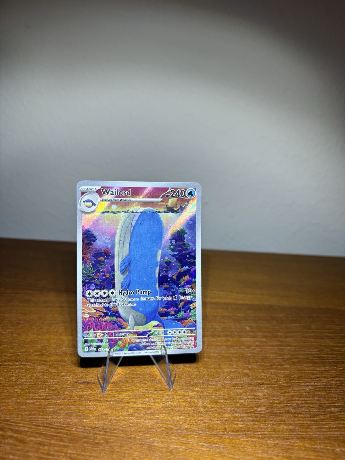 Wailord Illustration Rare SV09: Journey Together 162/159 NM