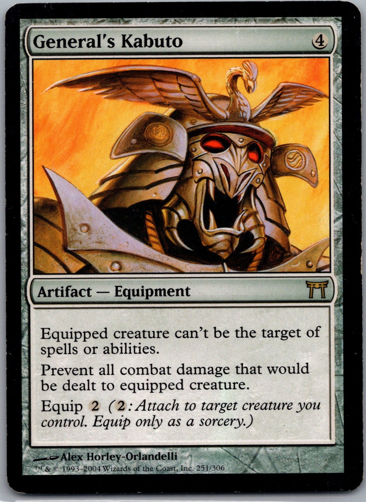 MTG General’s Kabuto x1- -Champions of Kamigawa- MTG – 251 – Lightly Played LP