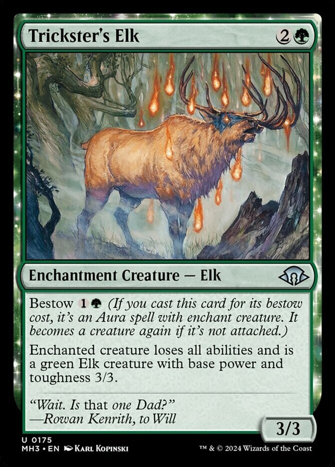 Trickster’s Elk Modern Horizons 3 Near Mint, English