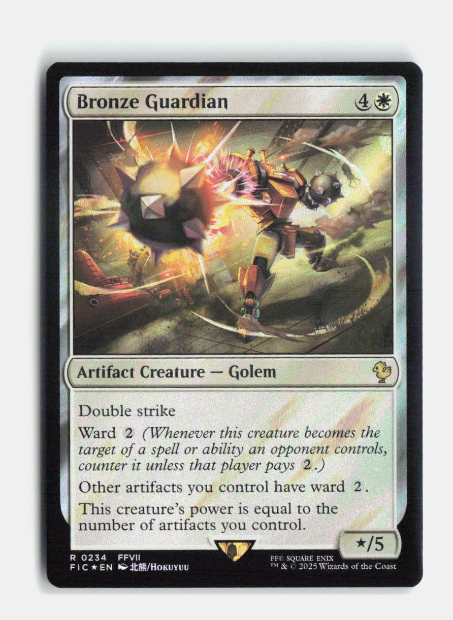 Bronze Guardian (Surge Foil) 234 Foil Commander: FINAL FANTASY MTG NM