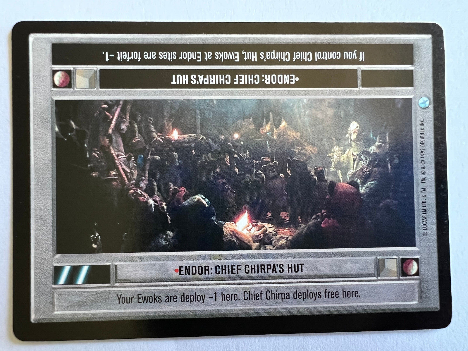 Star Wars CCG Endor Chief Chirpa’s Hut Rare Endor SWCCG LP/NM