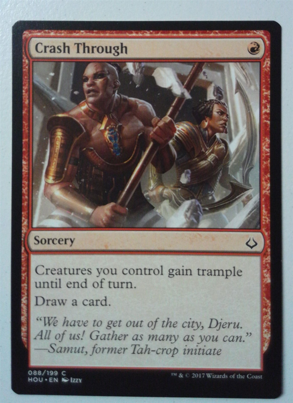 Crash Through *PLAYSET* Magic MtG x4 Hour of Devastation