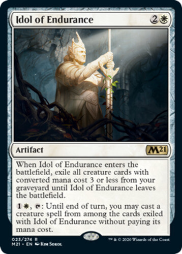 Idol of Endurance – Foil x4 – Magic Core Set 2021 – NM-Mint, English – Magic Cor