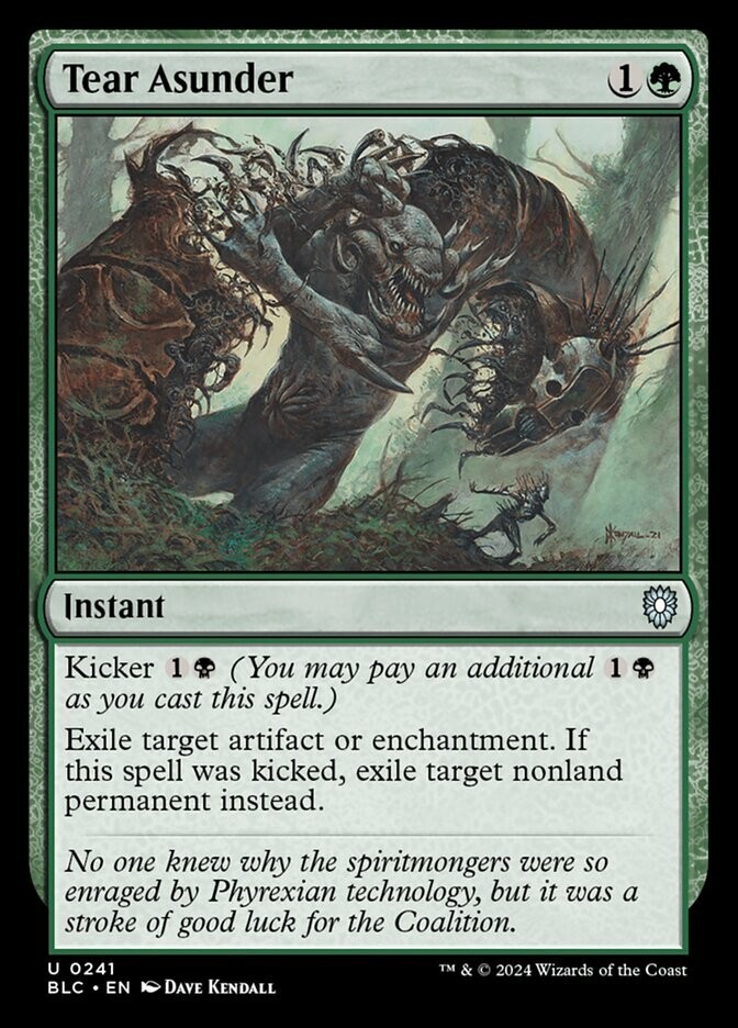 Tear Asunder 0241 Non Foil Uncommon Bloomburrow Commander MTG Near Mint