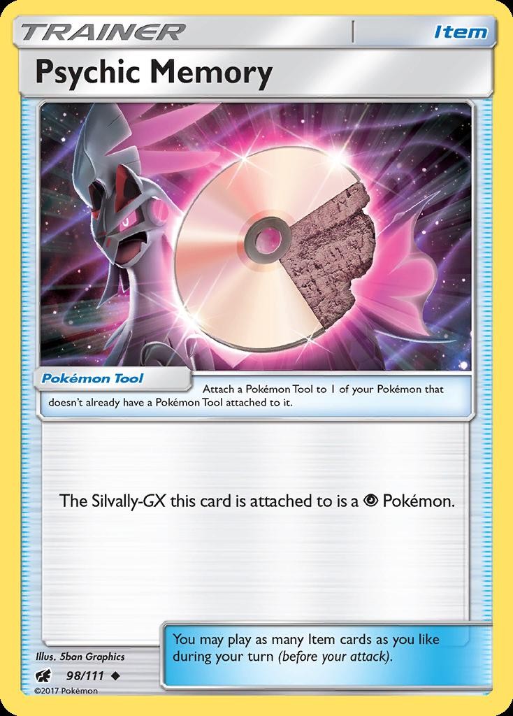 Pokemon Psychic Memory (98/145) Crimson Invasion LP REVERSE HOLO