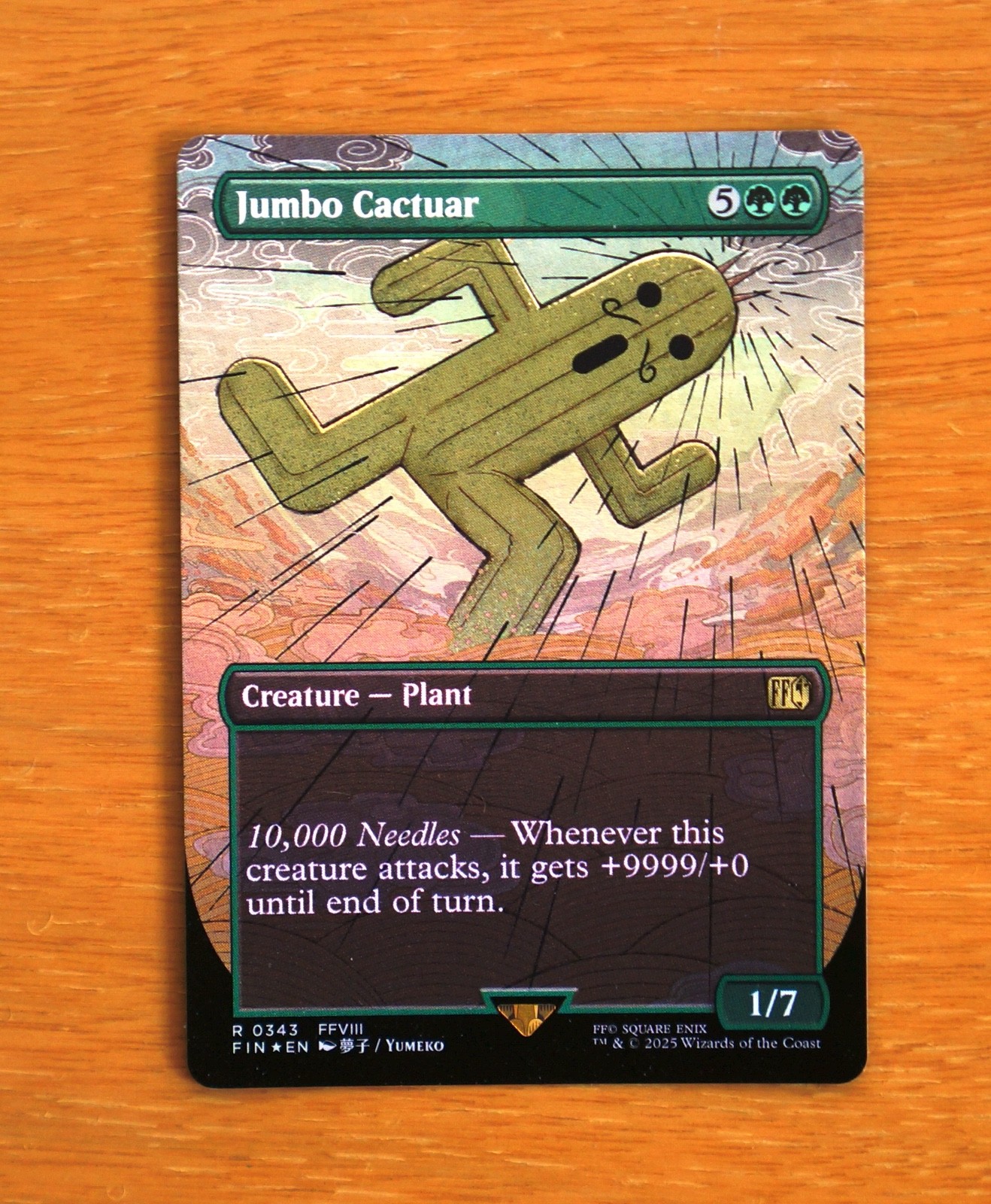 Jumbo Cactuar Creature – Plant – Holo Foil Finish – Magic the Gathering FF – NM