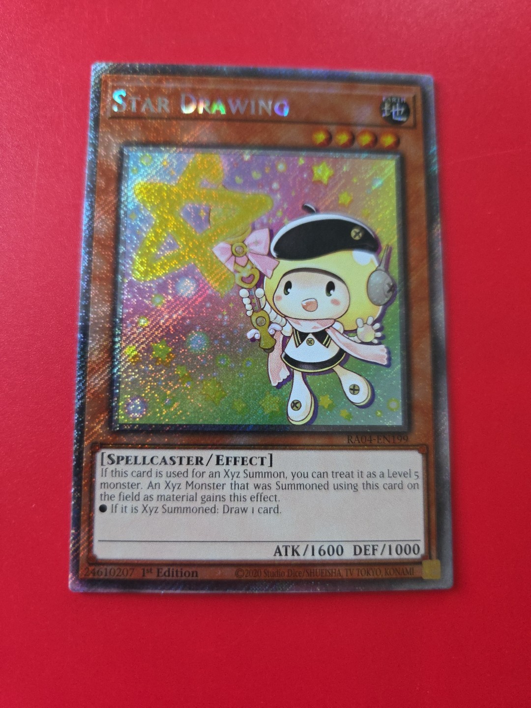 Star Drawing (Platinum Secret Rare) RA04-EN199 Quarter Century Stampede 1st Ed