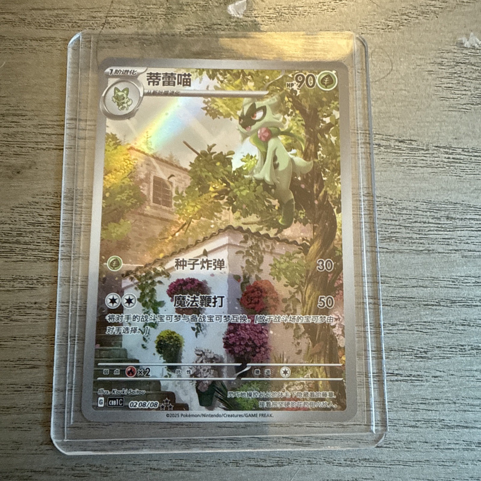 Pokémon TCG Floragato 0208/08 Full Art Chinese NM