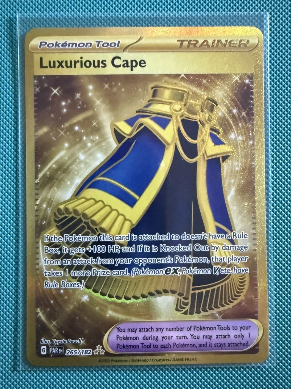 Pokemon TCG Luxurious Cape 265/182 Card: Paradox Rift Hyper Rare| NM