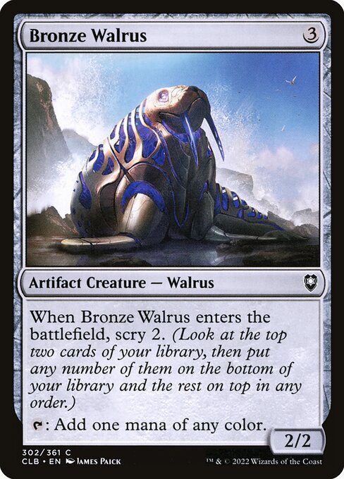 BRONZE WALRUS x4 mtg NM-M Commander Legends Baldurs Gate 4 Common