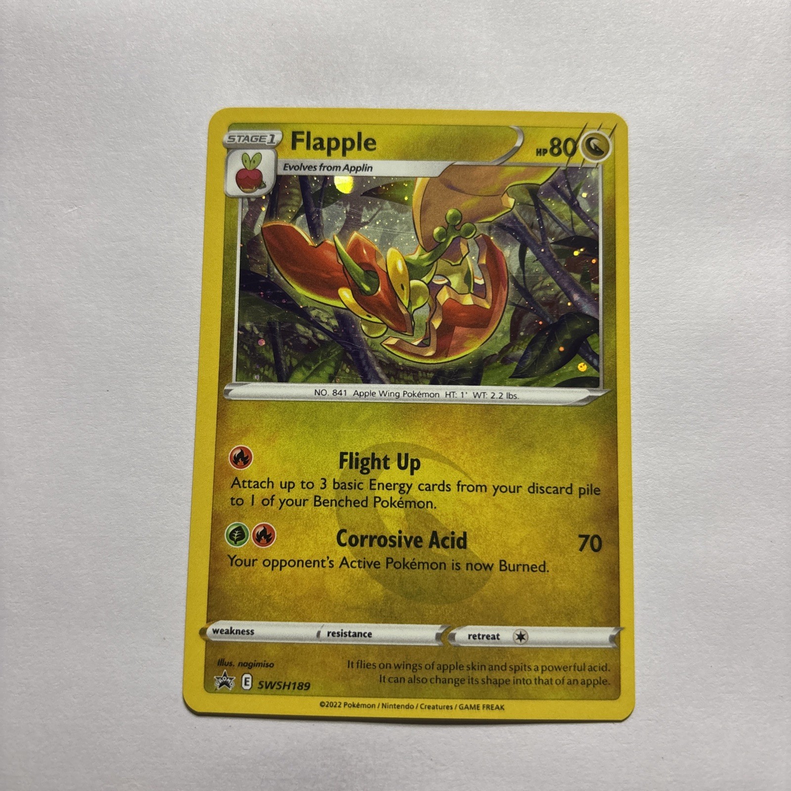 Flapple SWSH189 SWSH: Sword & Shield Promo Cards Holo