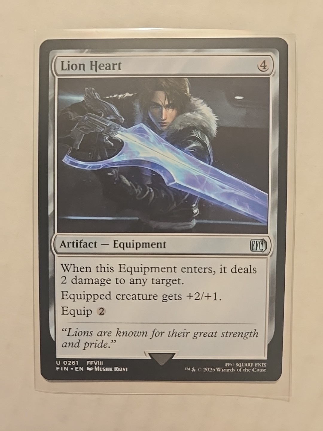 Lion Heart – Final Fantasy – LP – Uncommon – Equipment – MTG