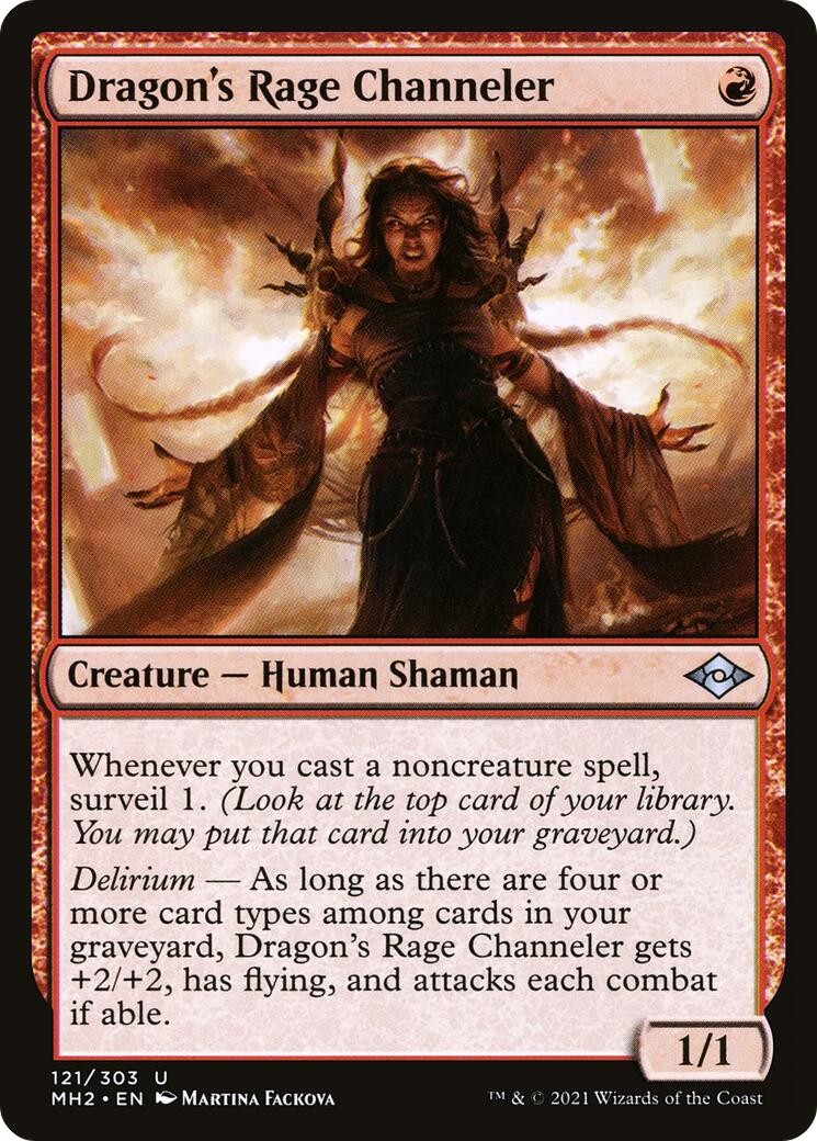 Dragon’s Rage Channeler – 121 – NM – Modern Horizons 2
