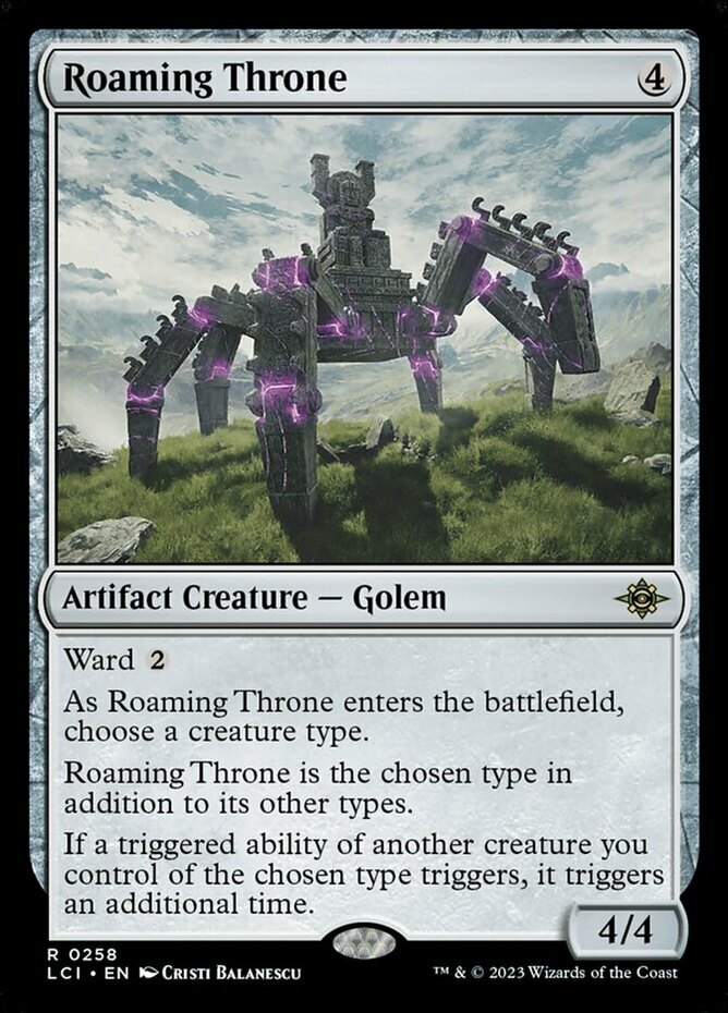 [1x] Roaming Throne Near Mint, English The Lost Caverns of Ixalan MTG Magic