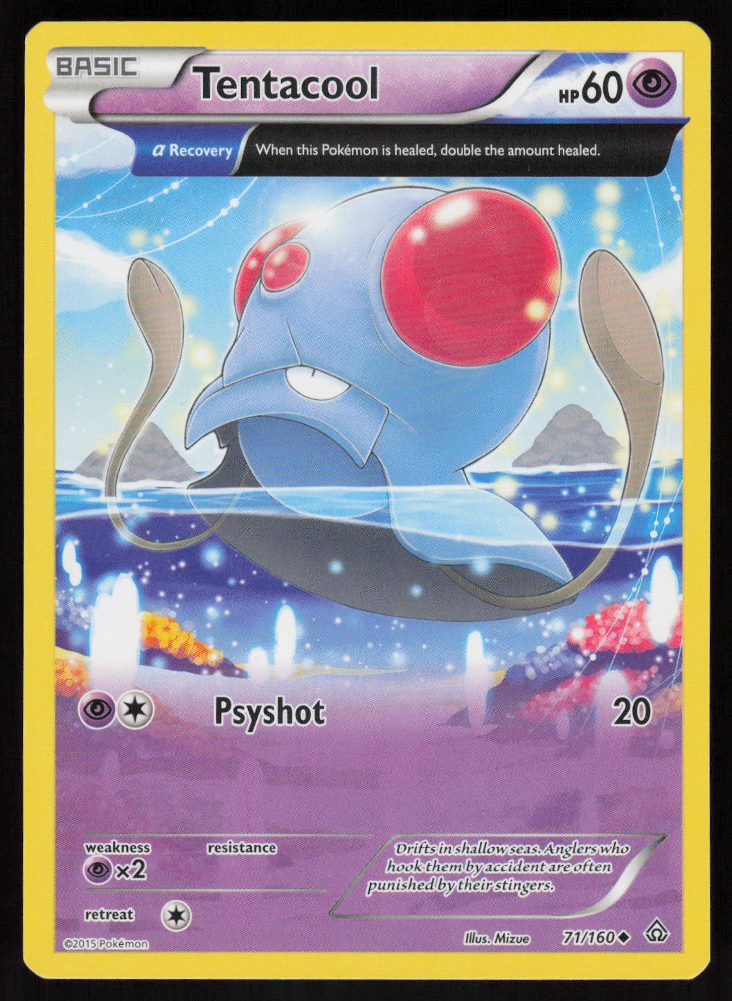 Tentacool (Alpha) Uncommon XY – Primal Clash 71/160 NM