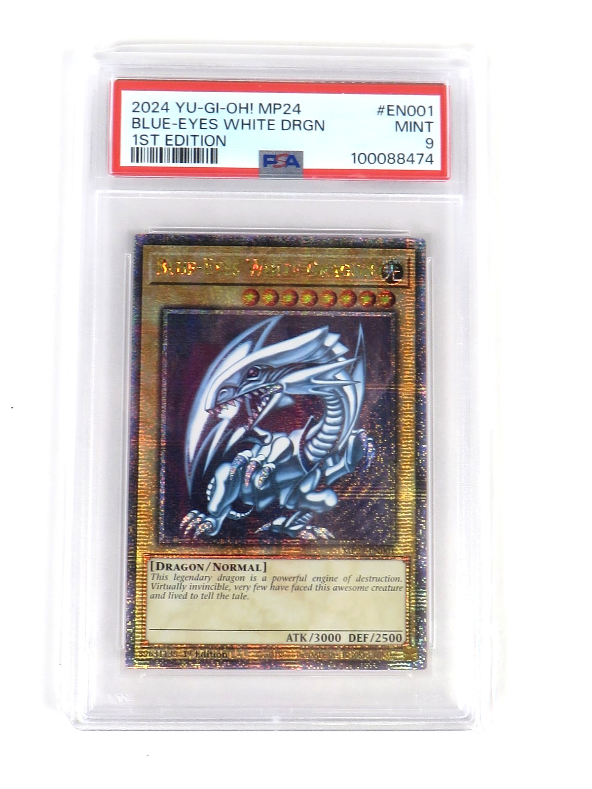PSA 9 2024 Yu-Gi-Oh! Blue-Eyes White Dragon MP24-EN001 1st Edition MP24 #EN001