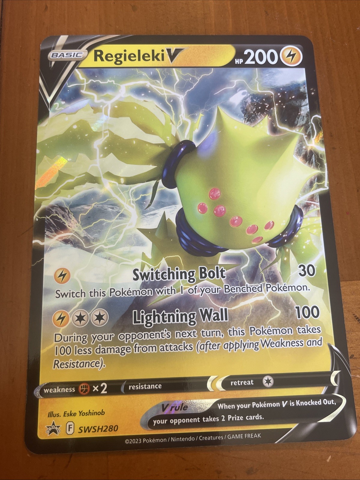 Pokémon Jumbo Card – Regieleki V Promo SWSH280