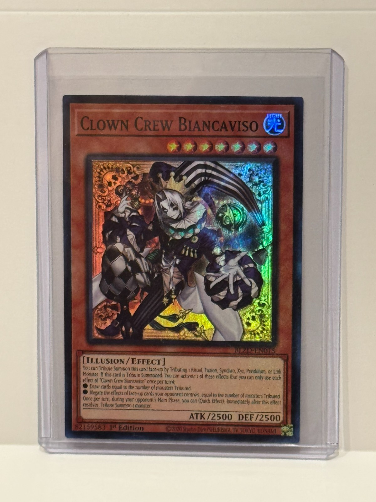 Yu-Gi-Oh! – Clown Crew Biancaviso BLZD-EN015 Super Rare – 1st edition
