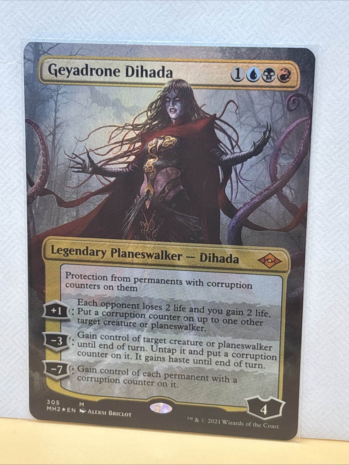 Geyadrone Dihada (Borderless) #305 (Foil) Modern Horizons 2 MH2 Magic MTG NM/LP